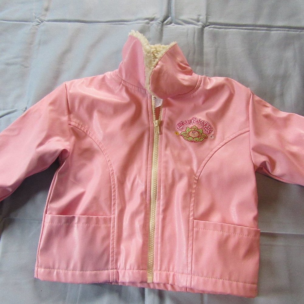Little Girls Vtg Cabbage Patch Kids Fleece Trim Jacket Sz 3T